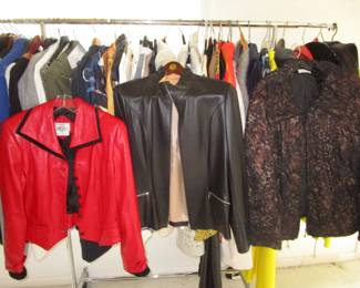 2 racks of luxury brand clothing plus a few closets upstairs