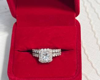 Diamond and Gold Double Band