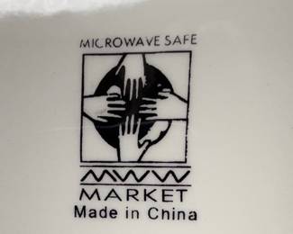 MWW Market Playing Card Square Plates