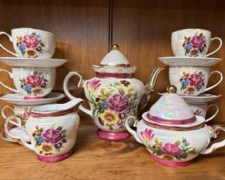 Floral Teacup and Saucer Set