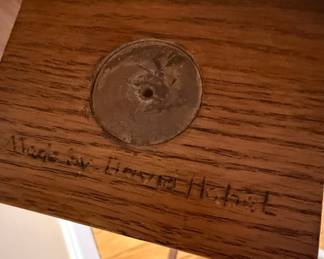 David Habel Carved Pedestal Table