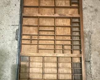Vintage Hamilton Letterpress Type Drawer
