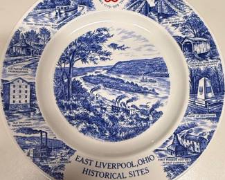 East Liverpool, Ohio Historical Sites Commemorative Plate