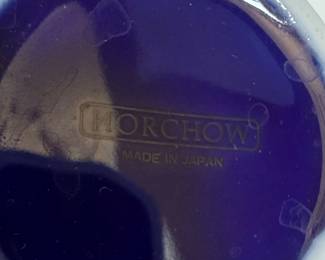 Horchow Cobalt Blue and Gold Coffee Set