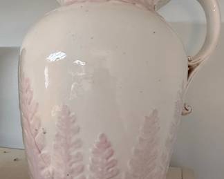 K T & K China Pink Fern Pitcher