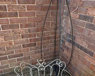 Ornate Wrought Iron Garden Planters