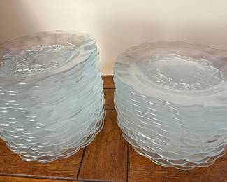 KIG Indonesia Frosted Glass Dessert Plates