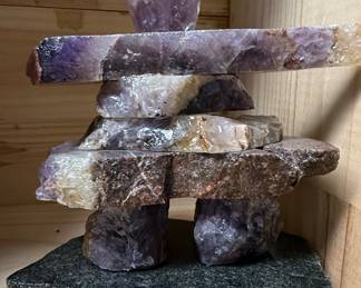 Amethyst Inuksuk Sculpture