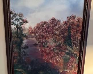 J. Gaede Landscape Painting, 1973