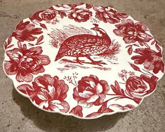 Woodland Toile Cake Stand and Plates by Andrea by Sadek