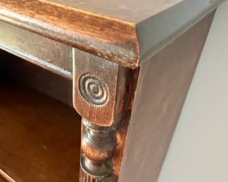 Traditional Mahogany Open Bookcase