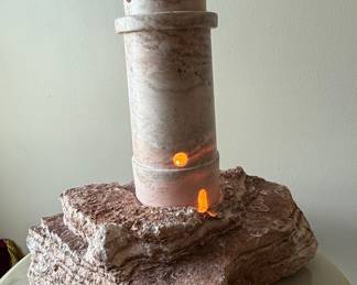 Alabaster Lighthouse Lamp