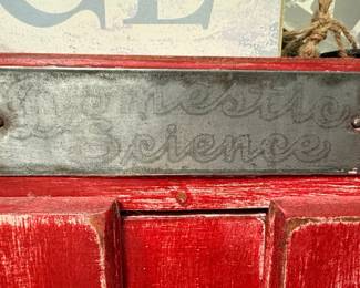 Hoosier Style Domestic Science Kitchen Cabinet