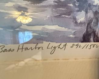 Bass Harbor Light Limited Edition Print by R.J. Kennedy