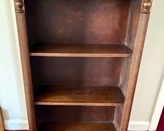 Traditional Mahogany Open Bookcase