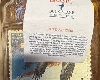 Beam Bourbon U.S. Fish & Wildlife Service Duck Stamp Bottle