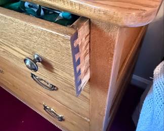 Tiger Oak Dresser