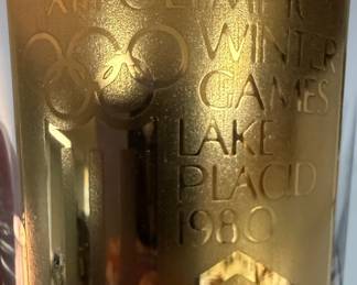 XIII Olympic Winter Games Lake Placid 1980 Commemorative Glass