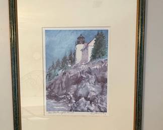 Bass Harbor Light Limited Edition Print by R.J. Kennedy