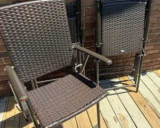 Patiojoy Folding Wicker Chairs