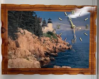 Bass Harbor Head Lighthouse Scenic Wall Clock