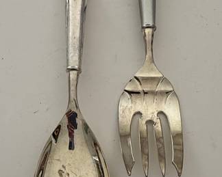 TOWLE Sterling Silver Serving Spoon and Fork Set