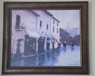 Roger Williams "Rainy Street Scene"