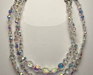Aurora Borealis Crystal Bead Necklace Style
