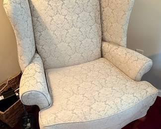 Paisley Damask Wingback Armchair