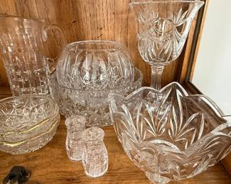 Cut Crystal Glassware Set Style