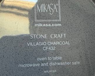 Mikasa Stone Craft Villagio Charcoal CF432 Dinnerware Set