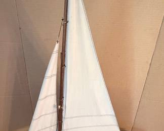 Wooden Pond Yacht Model