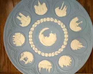 Wedgwood Jasperware "Tenth Anniversary" Commemorative Plate 1978