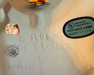 Geo. Z. Lefton Holland Harbor Lighthouse Miniature Lamp