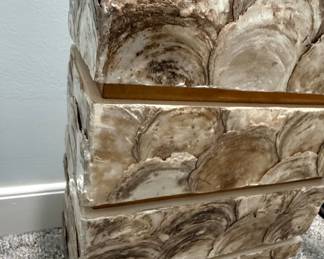 Stacked Oyster Shell Table Lamp