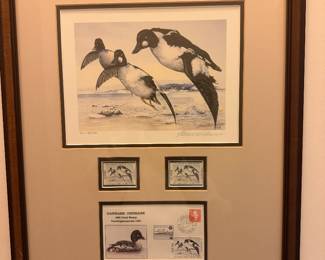 Framed Signed Wildlife Print by Michael Mathiesen