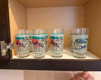 Kentucky Derby 119 & 125 Souvenier Glasses