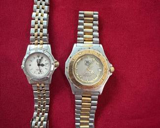 Vintage Tag Heuer Mens and Ladies Watches>>>Both Have New Batteries and are Keeping Great Time