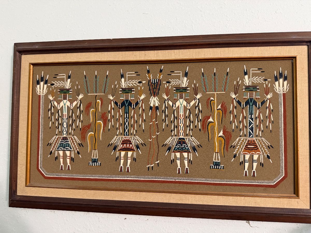 Navajo sand painting by Rose Begay