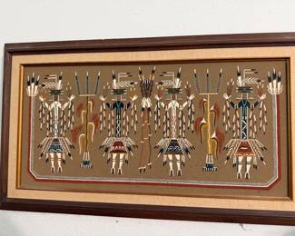 Navajo sand painting by Rose Begay