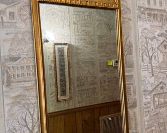 Hollywood Regency griffin mirror