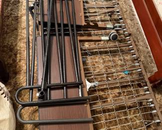 hospital bed, with motor and foam mattress