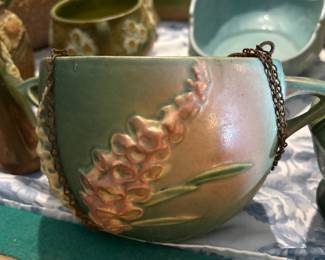 Roseville hanging basket