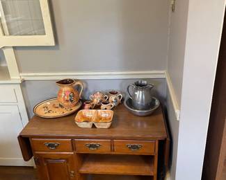 Nice drop leaf small cabinet 