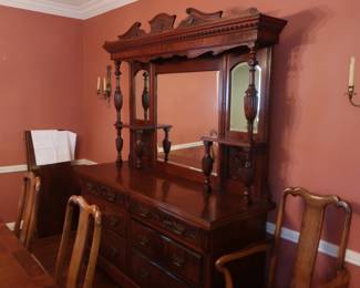 $595.00    China  hutch.  Size  is  68"  x  23  1/2"     Height  is  87".