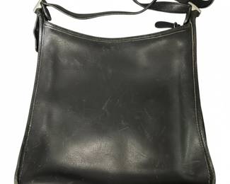 Coach Black Leather Shoulder Bag Style 9073