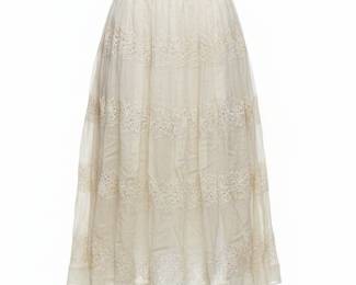 Vintage Eyelet Lace Skirt