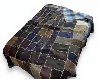 Vintage Fabric Checkerboard Quilt