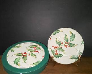 Restoration Hardware Holly Plates Set