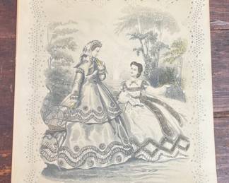 19th Century Fashion Plate - Godey's Lady's Book
